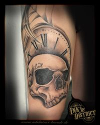 Skull_realistic_leg_tattoo